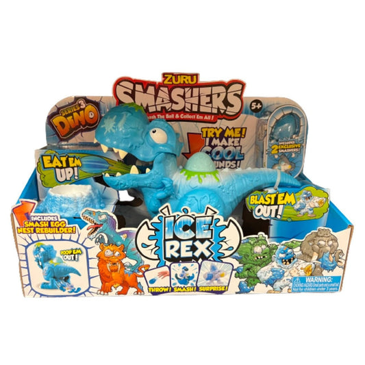 Zuru Smashers Dino Ice Age Ice Rex Playset T Rex Toy Pythonbrands