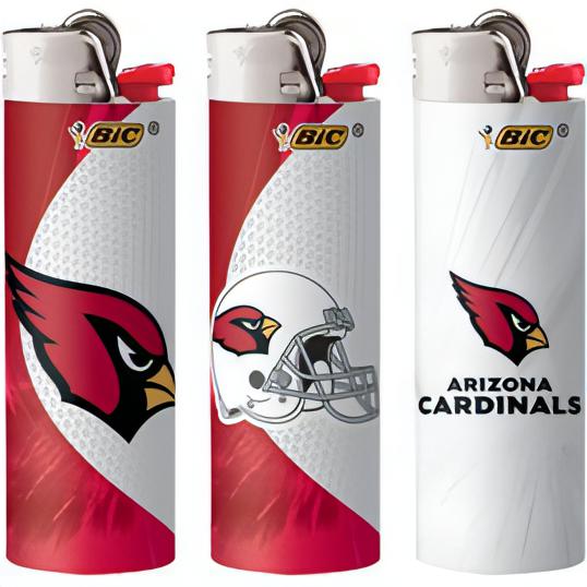 Arizona Cardinals Bic Lighters 50 Count Wholesale