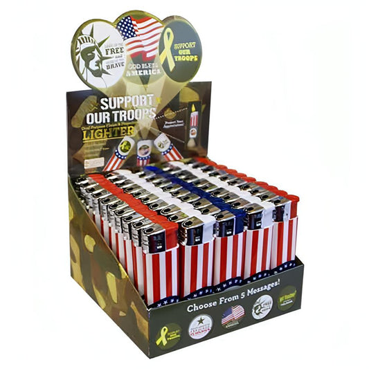 Support Our Troops Patriotic Lighters 50 Count Pythonbrands