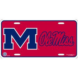 Ole Miss Rebels Metal License Plate Pythonbrands