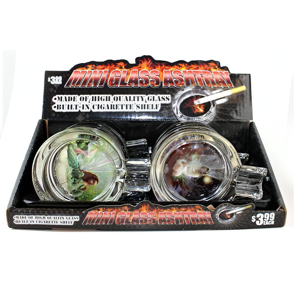 Mini Glass Ashtray 6 Count Pythonbrands