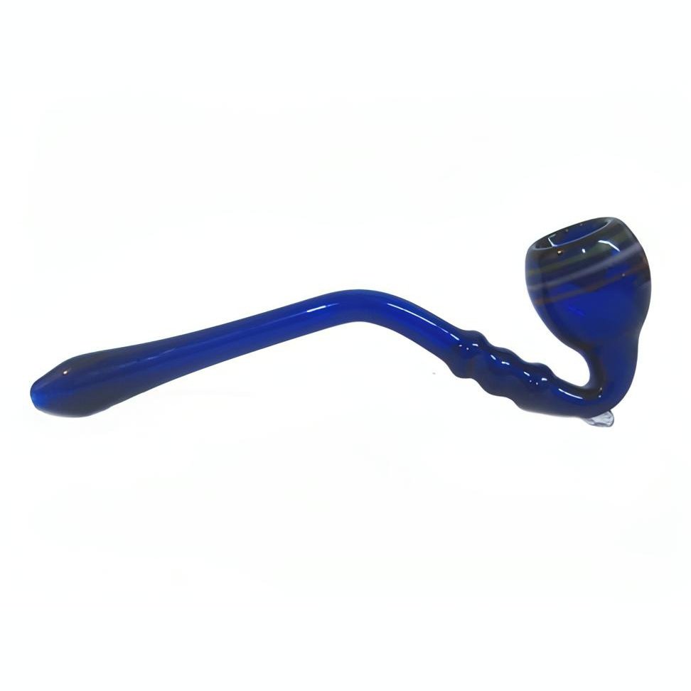 Long Blue Gandalf Sherlock Glass Pipe Pythonbrands