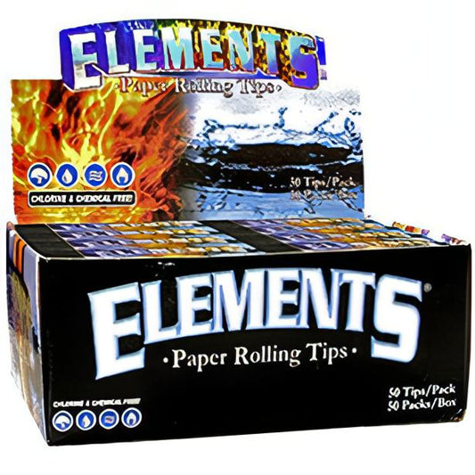 Elements Rolling Paper Tips 50 Count Pythonbrands