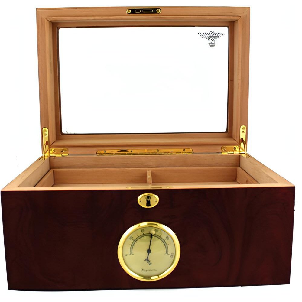 Kingpin Glass Top Humidor Pythonbrands