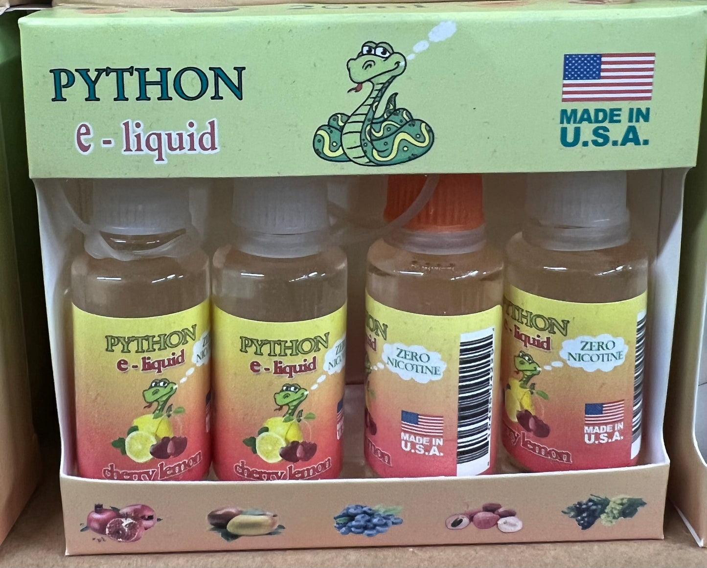Python E Liquid 30ml 4 Pack Pythonbrands