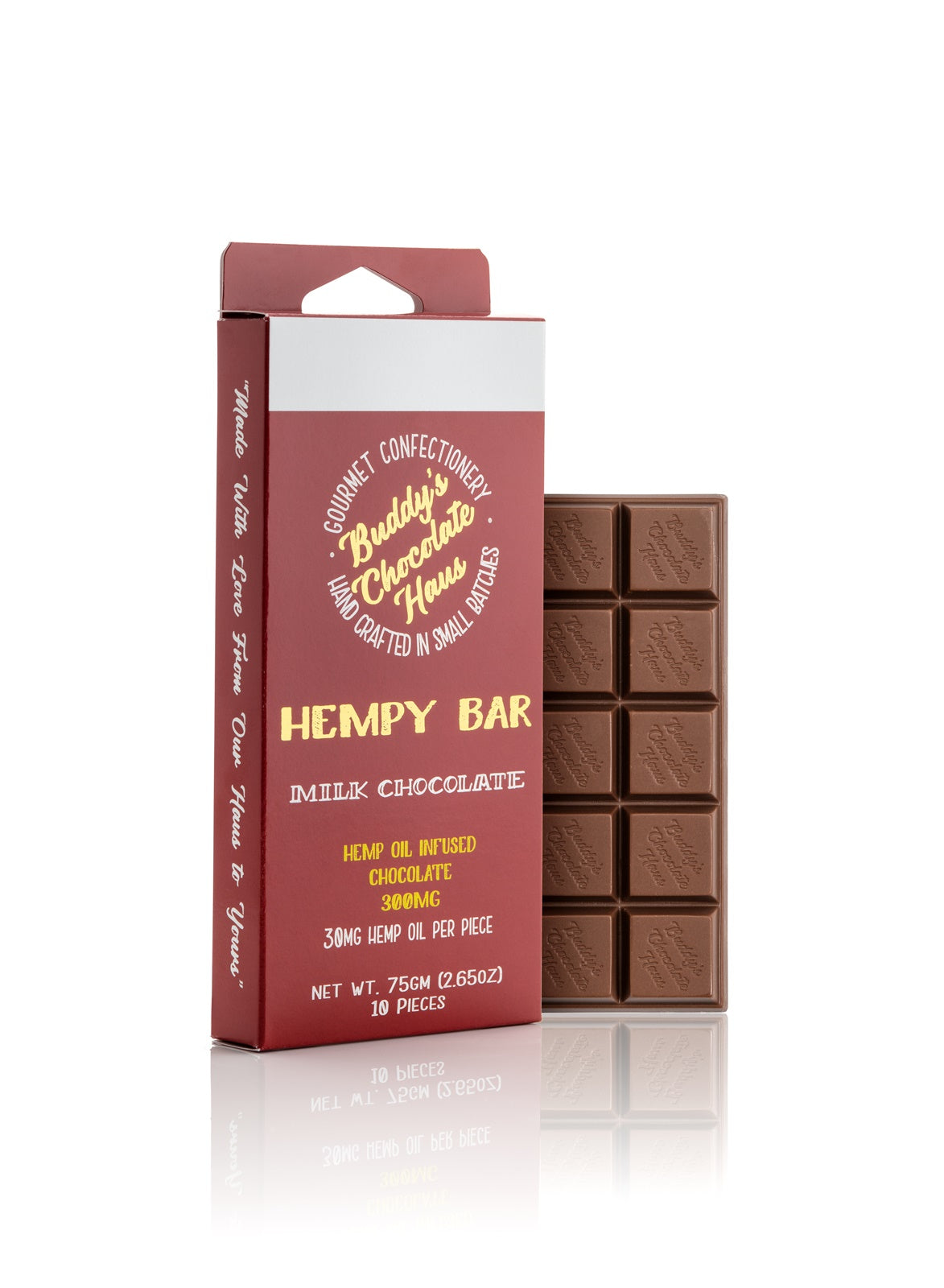 Buddy's Chocolate Haus Hempy Bar Milk Chocolate My Store Supplier