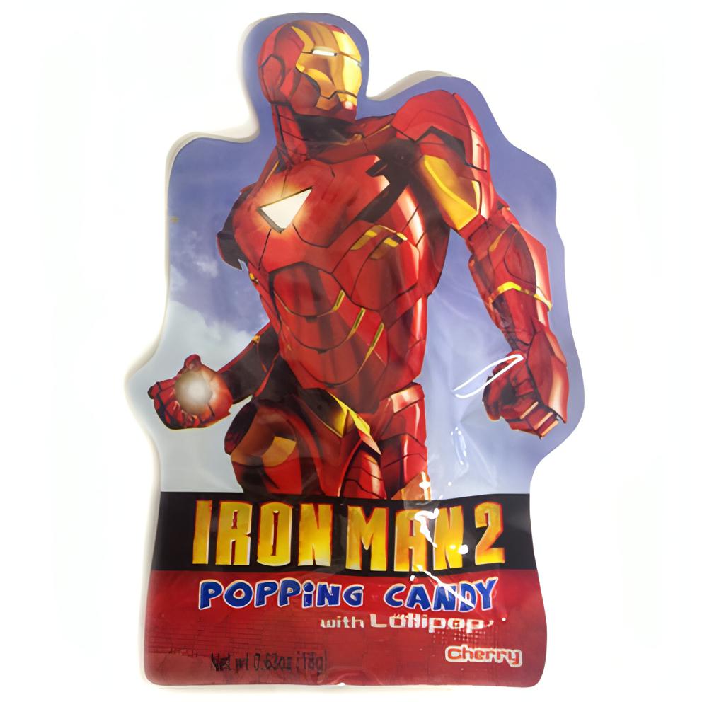 Iron Man 2 Popping Candy And Lollipop 12 Count Pythonbrands