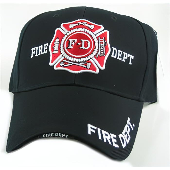 Fire Department Embroidered Baseball Style Cap Pythonbrands