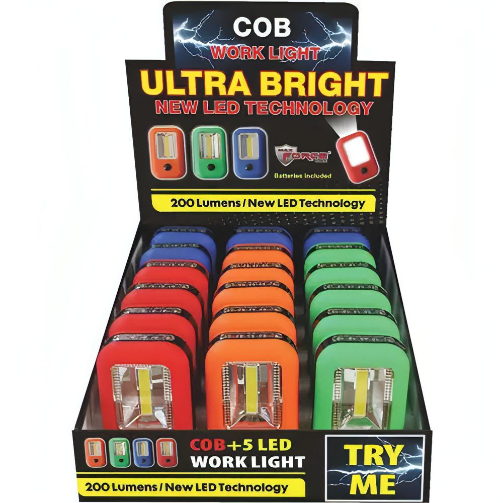 COB Led Work Light Flashlight 18 Count Pythonbrands