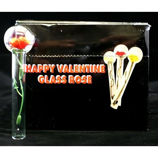 Happy Valentine Glass Rose 24 Count Pythonbrands