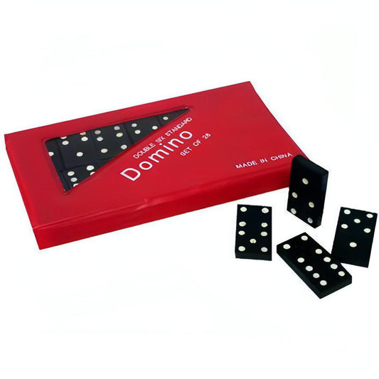 Small Wooden Dominos In Red Case Pythonbrands