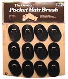 Scalp Massage Pocket Hairbrush 12 Count Wholesale