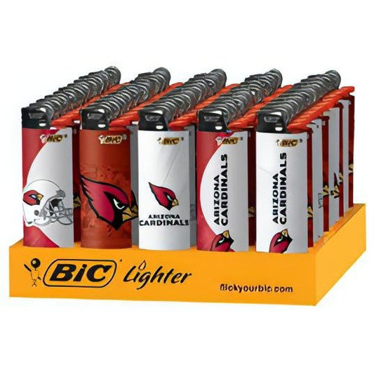 Arizona Cardinals Bic Lighters 50 Count Wholesale