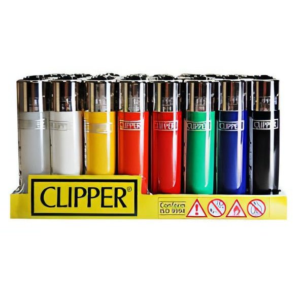 Clipper Lighters Solid Colors 48 Count Wholesale