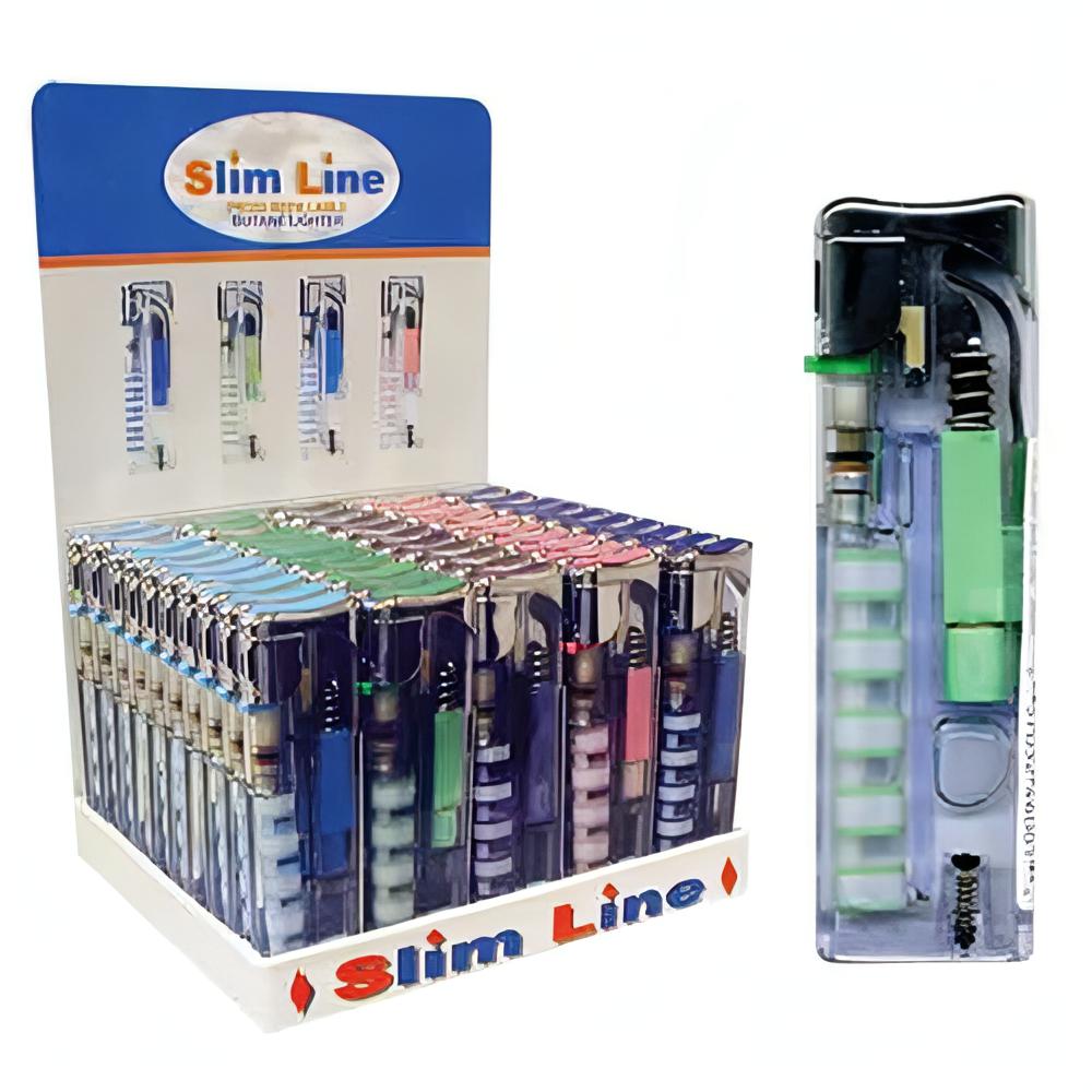 Slim Line Mini Piezo Lighters (Low Fluid) 50 Count Pythonbrands