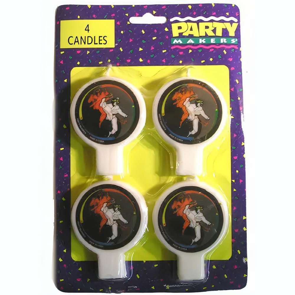 Martial Arts Party Candles 4 Pack 12 Count Pythonbrands