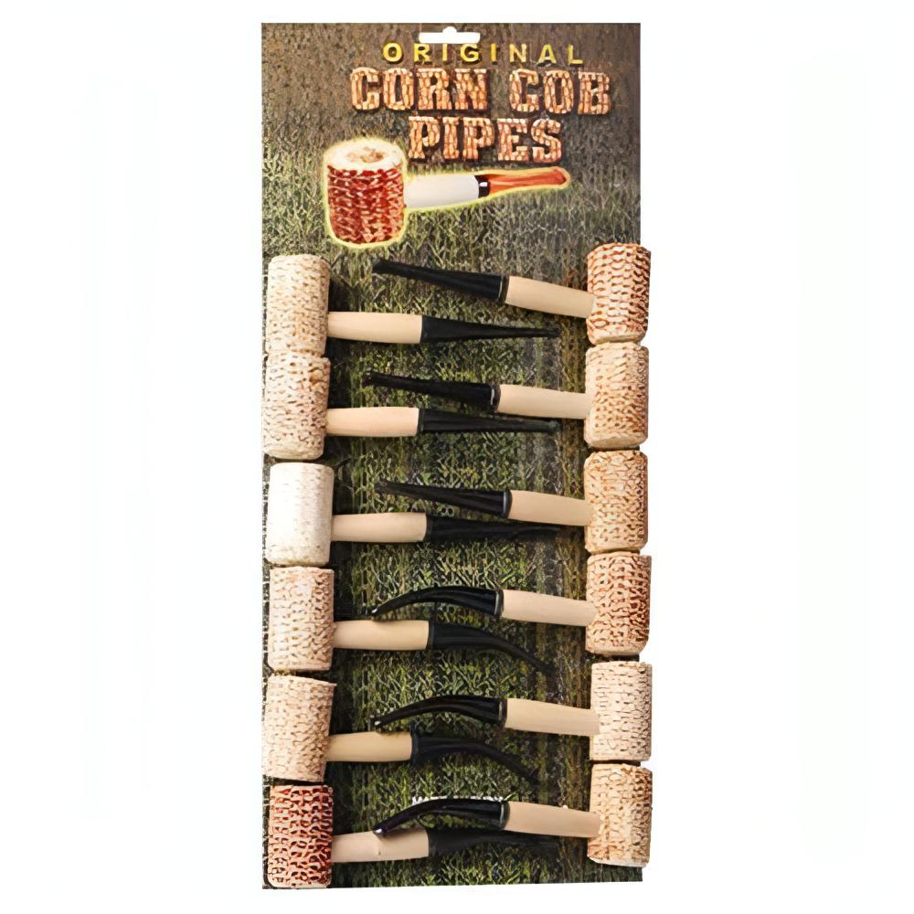 Corn Cob Pipes Regular Size 12 Count Wholesale
