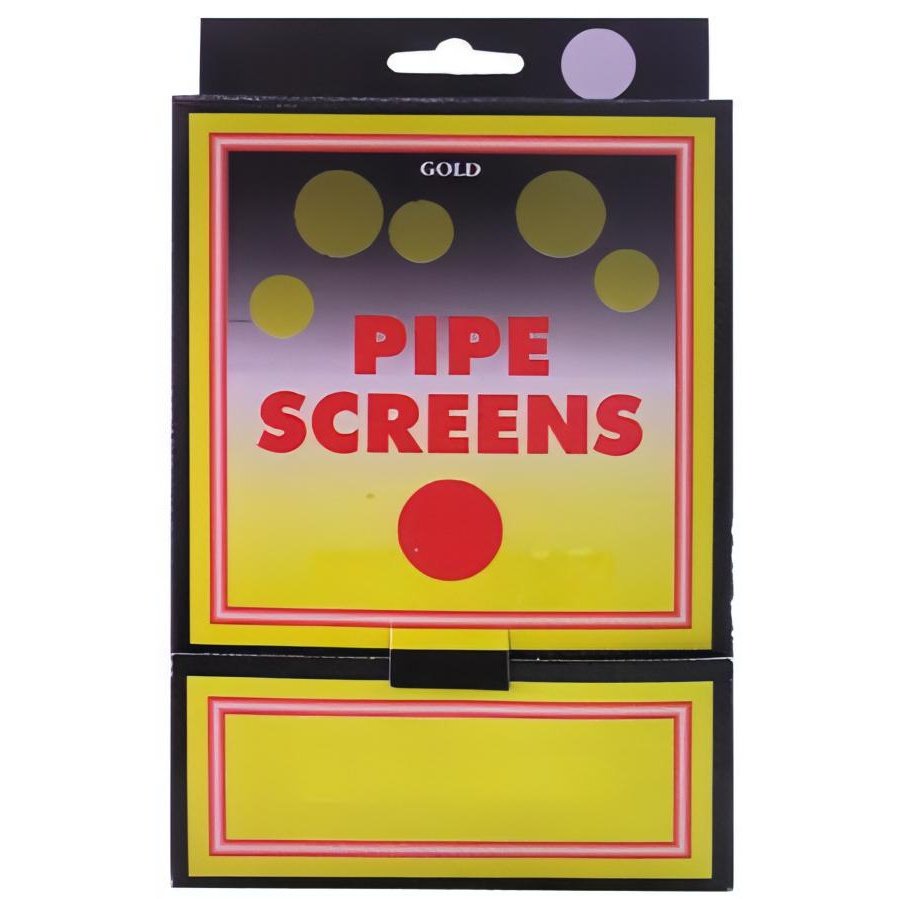 Pipe Screens Box Gold 5 Pack 100 Count Pythonbrands