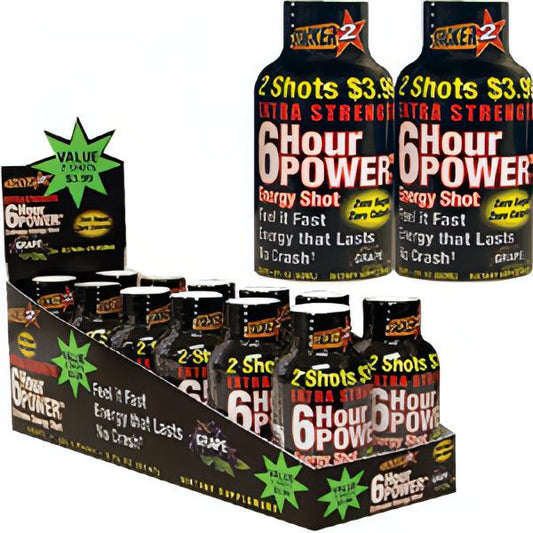 6 Hour Power Extra Strength Grape 2 Pack 6 Count Wholesale