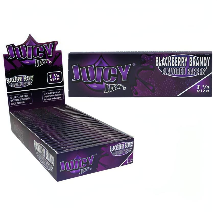 Juicy Jay's Blackberry Brandy Flavored Rolling Papers 24 Count Pythonbrands