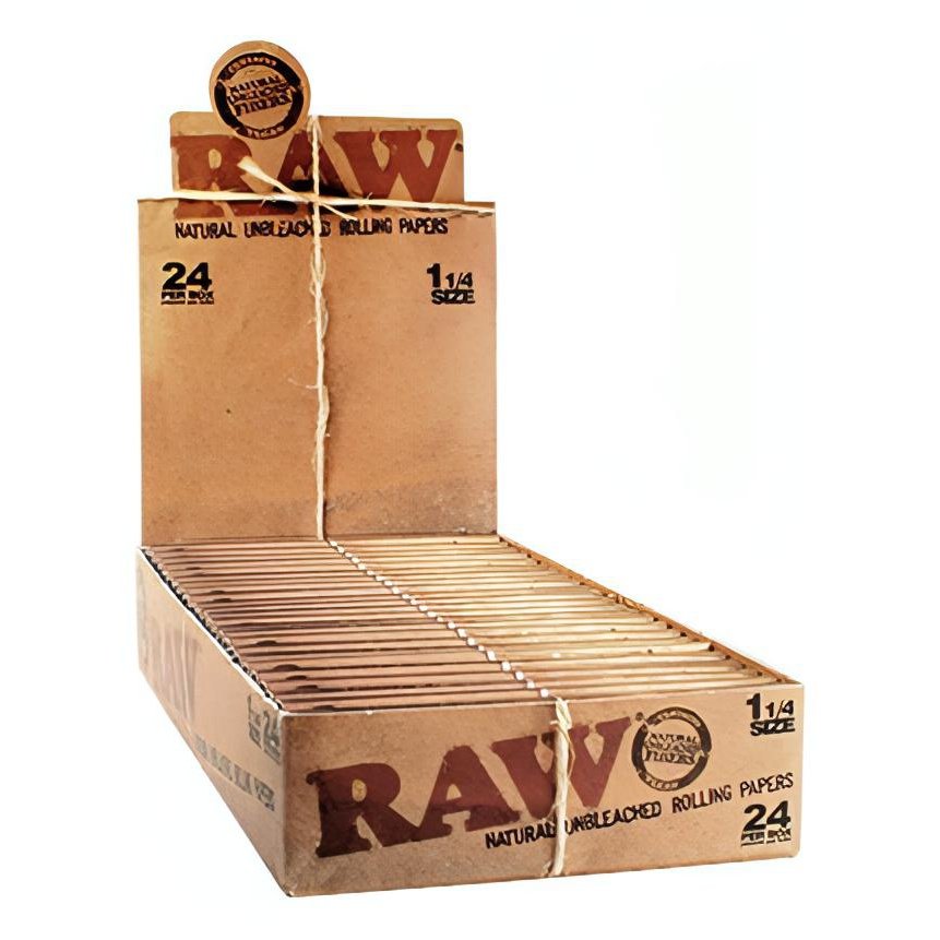 Raw Organic 1 1/4" Rolling Papers 24 Count Pythonbrands