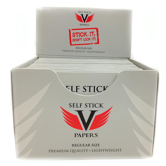 Self Stick V Papers Cigarette Rolling Papers 25 Count Pythonbrands