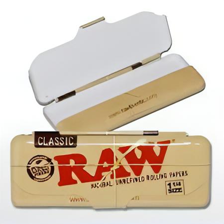 Raw Metal Tin Storage Box for Rolling Papers Pythonbrands