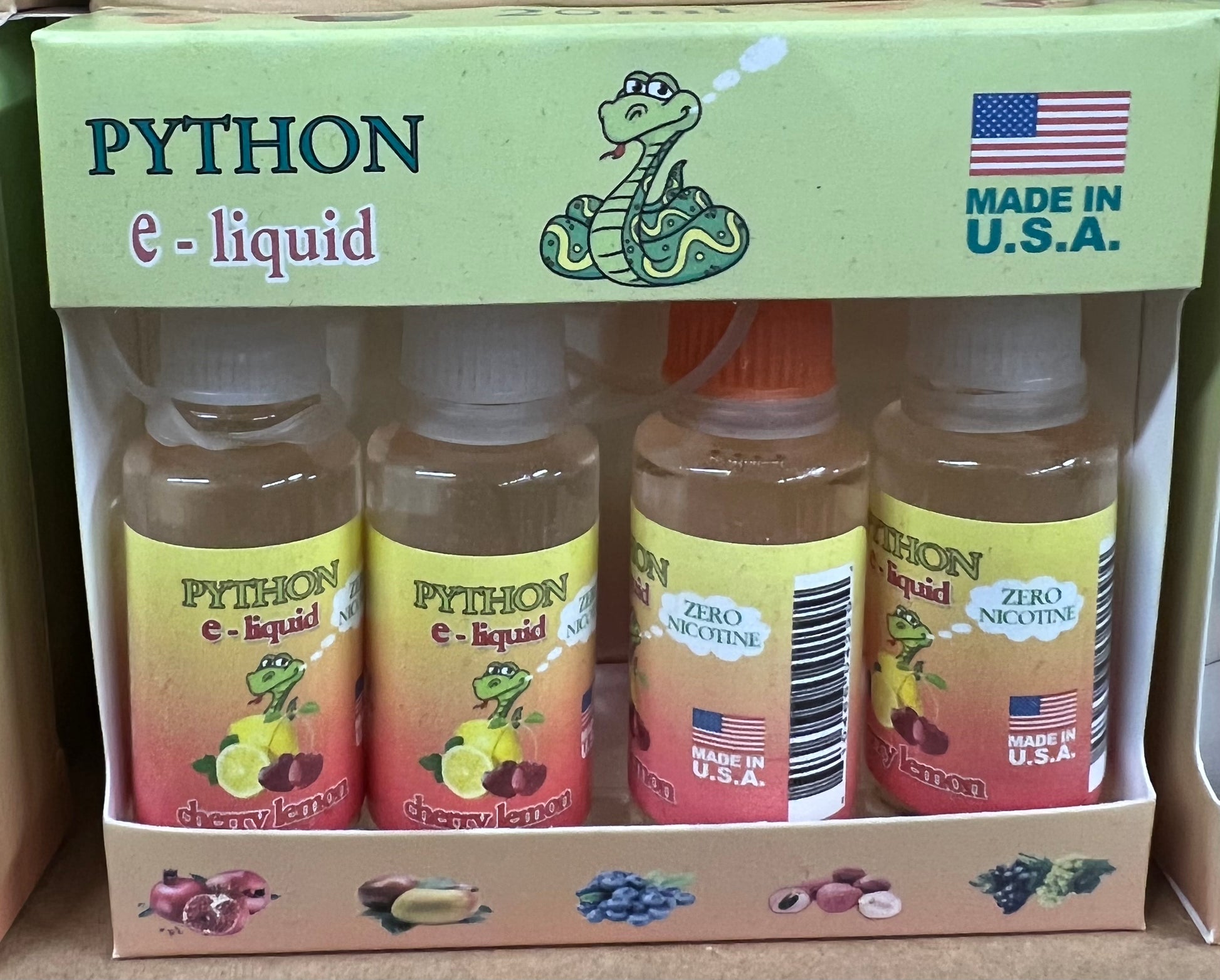 Python E Liquid 30ml 4 Pack Pythonbrands