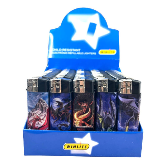 Dragons Electronic Lighters 50 Count Pythonbrands