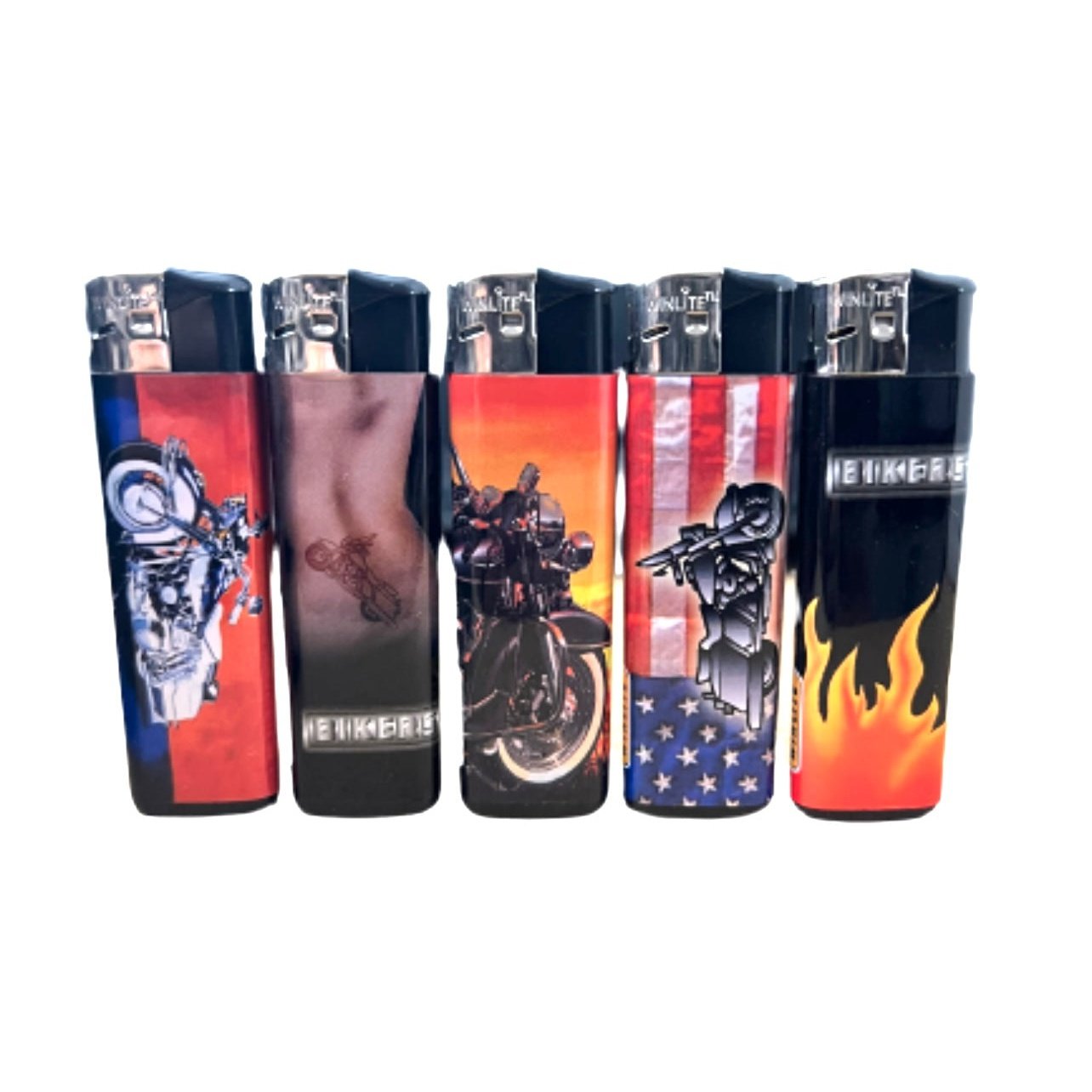 Motorcycles Electronic Lighters 50 Count Pythonbrands