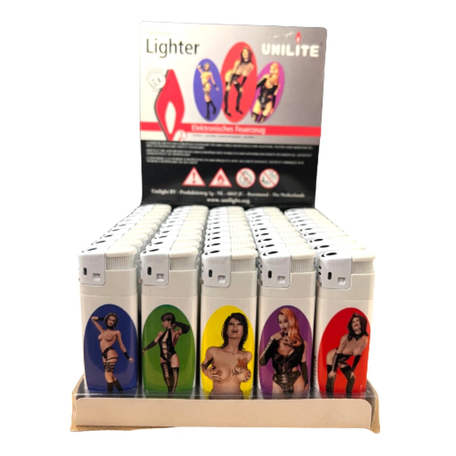 Sexy Ladies Electronic Lighters 50 Count Wholesale